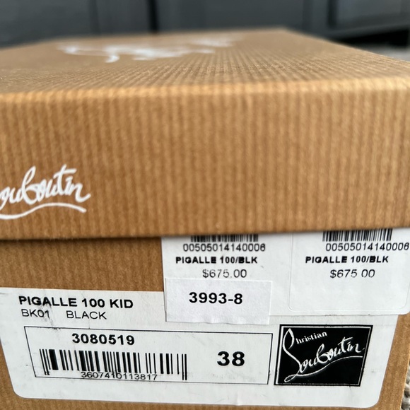 Christian Louboutin Pigalle kid leather size 38 US 7.5 EUC soft leather - Picture 6 of 10